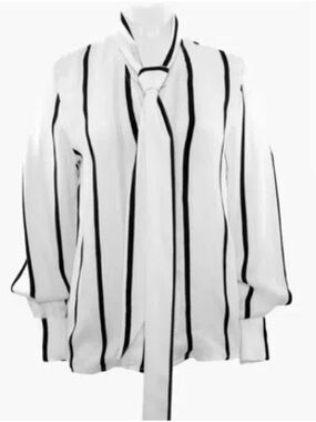THEO the Label Striped Tie Shirt